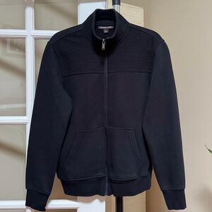 Michael Kors Men's Black Zip-Up Sweater